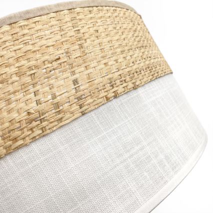 Lampa sufitowa SIRJA BOHO 2xE27/15W/230V śr. 45 cm beżowa/biała