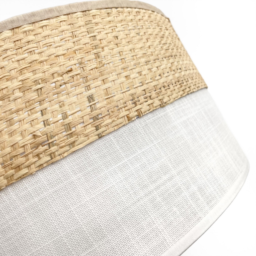 Lampa sufitowa SIRJA BOHO 2xE27/15W/230V śr. 45 cm beżowa/biała