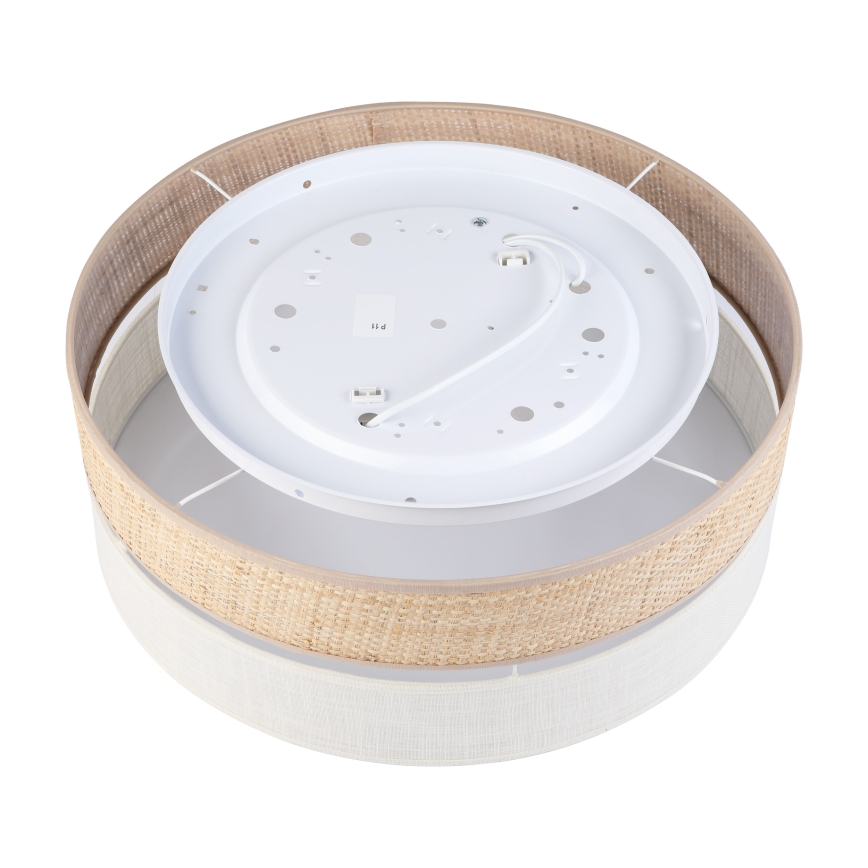 Lampa sufitowa SIRJA BOHO 2xE27/15W/230V śr. 45 cm beżowa/kremowa