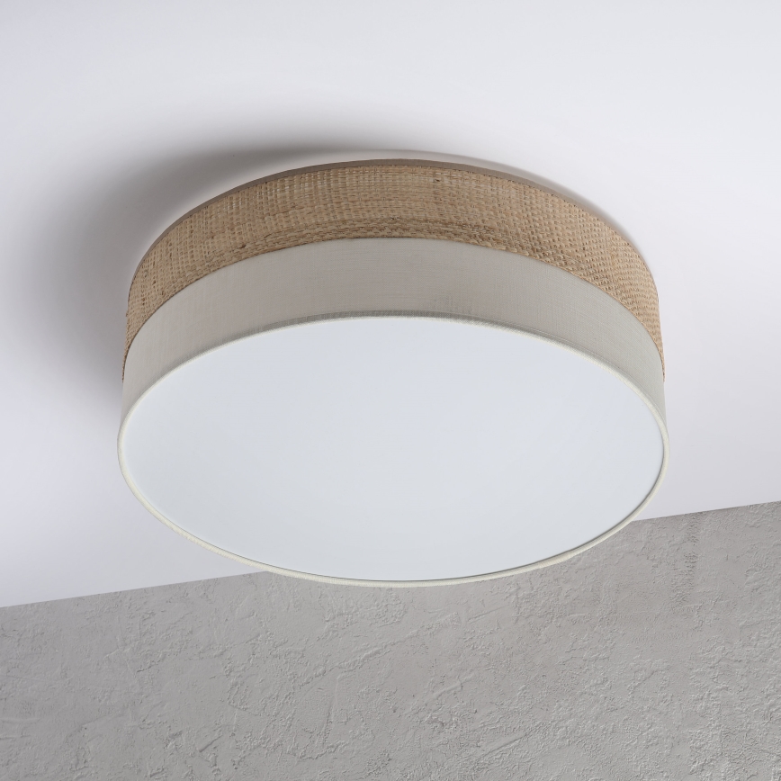 Lampa sufitowa SIRJA BOHO 2xE27/15W/230V, śr. 45 cm, beżowo-kremowa