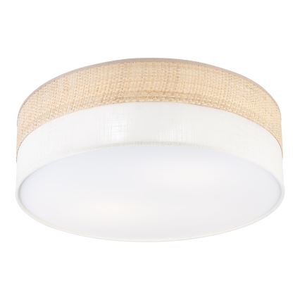 Lampa sufitowa SIRJA BOHO 2xE27/15W/230V, śr. 45 cm, beżowo-kremowa