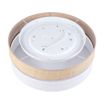 Lampa sufitowa SIRJA BOHO 2xE27/15W/230V Ø 45 cm beżowo-biała