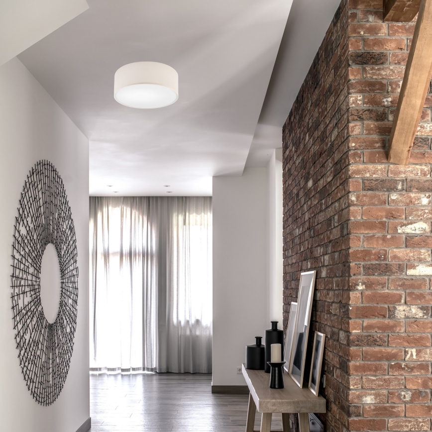 Lampa sufitowa SIRJA DOUBLE 2xE27/15W/230V śr. 35 cm kremowy