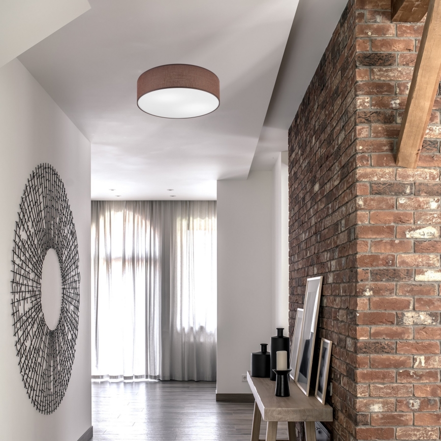 Lampa sufitowa SIRJA DOUBLE 4xE27/15W/230V śr. 45 cm brązowe