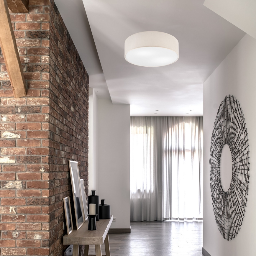 Lampa sufitowa SIRJA DOUBLE 4xE27/15W/230V śr. 45 cm kremowy