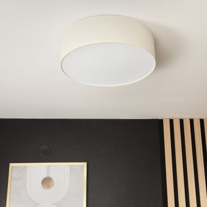 Lampa sufitowa SIRJA DOUBLE 4xE27/15W/230V śr. 45 cm kremowy