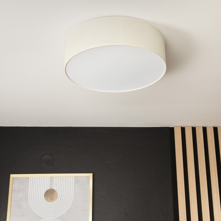 Lampa sufitowa SIRJA DOUBLE 4xE27/15W/230V śr. 45 cm kremowy
