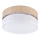 Lampa sufitowa SIRJA DOUBLE BOHO 2xE14/15W/230V śr. 35 cm beżowa/biała