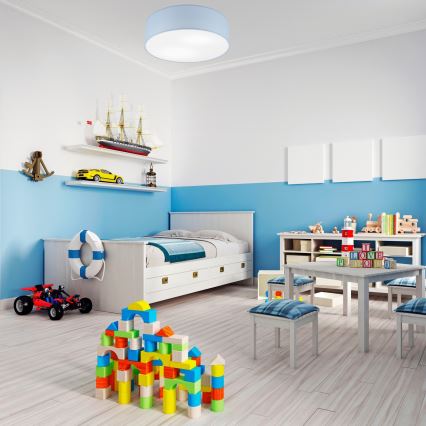 Lampa sufitowa SIRJA PASTEL 2xE27/15W/230V, średnica 45 cm, niebieska