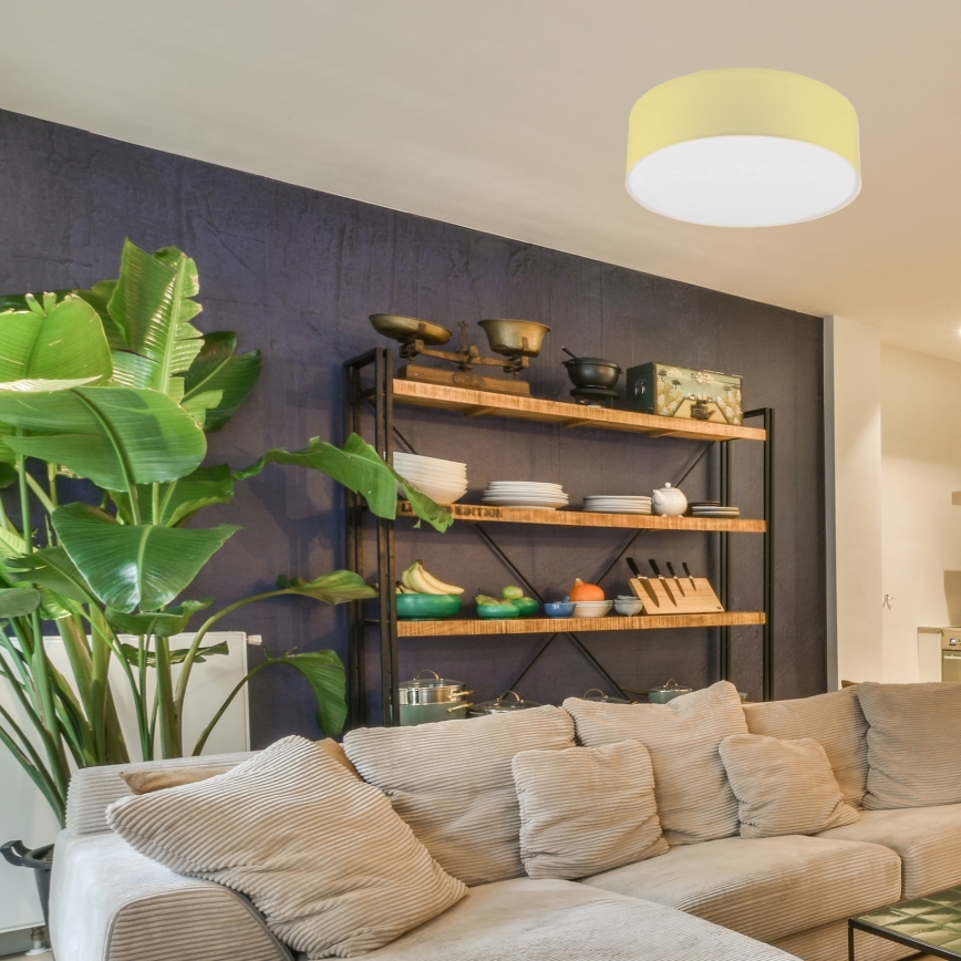Lampa sufitowa SIRJA PASTEL 2xE27/15W/230V średnica 45 cm żółta