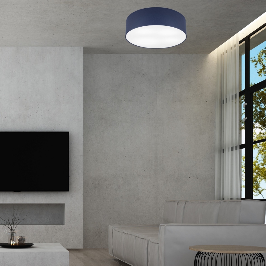 Lampa sufitowa SIRJA PASTEL DOUBLE 4xE27/15W/230V śr. 45 cm ciemnoniebieska