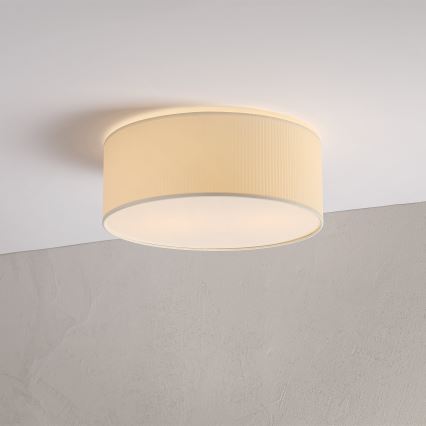 Lampa sufitowa SIRJA PLISADO 2x E27/15W/230V śr. 35 cm kremowa