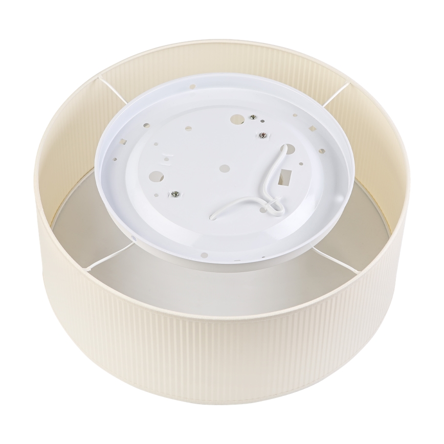 Lampa sufitowa SIRJA PLISADO 2x E27/15W/230V śr. 35 cm kremowa