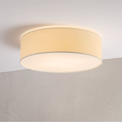 Lampa sufitowa SIRJA PLISADO 4xE27/15W/230V śr. 45 cm kremowa