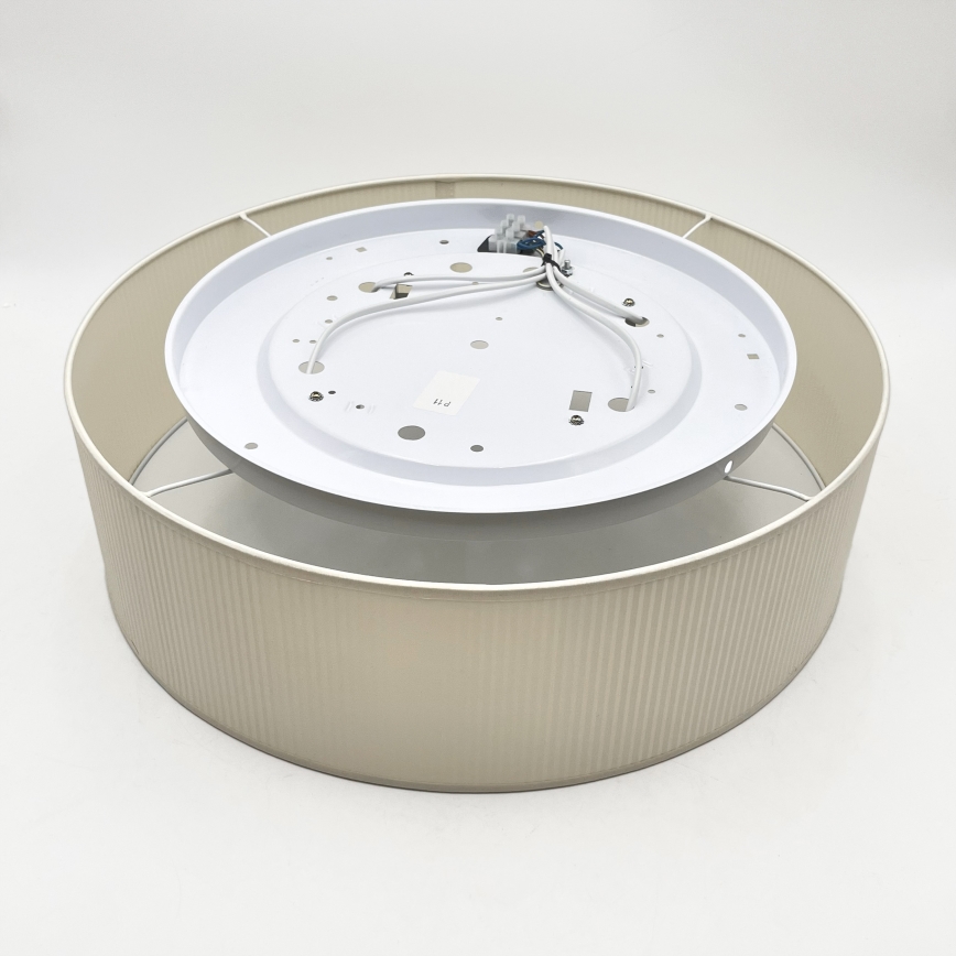 Lampa sufitowa SIRJA PLISADO 4xE27/15W/230V śr. 45 cm kremowa