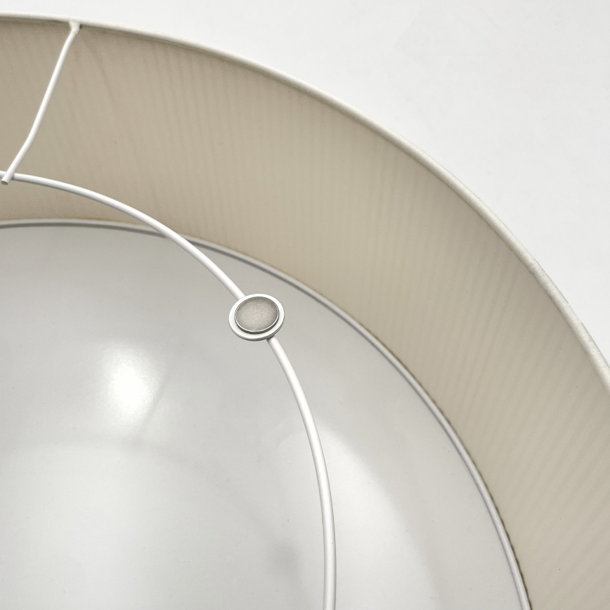 Lampa sufitowa SIRJA PLISADO 4xE27/15W/230V śr. 45 cm kremowa