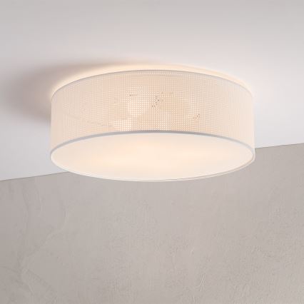 Lampa sufitowa SIRJA PLISADO 4xE27/15W/230V Ø 45 cm biała