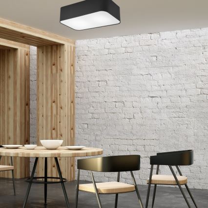 Lampa sufitowa SIRJA SQUARE 2xE27/15W/230V czarna