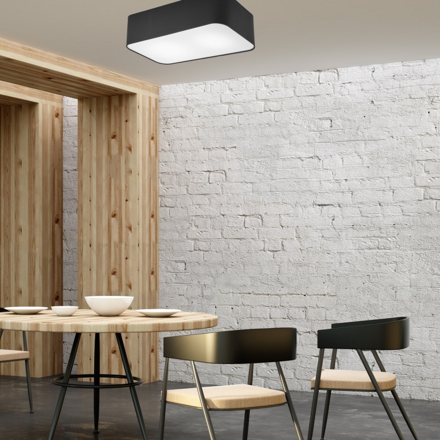 Lampa sufitowa SIRJA SQUARE 2xE27/15W/230V czarna