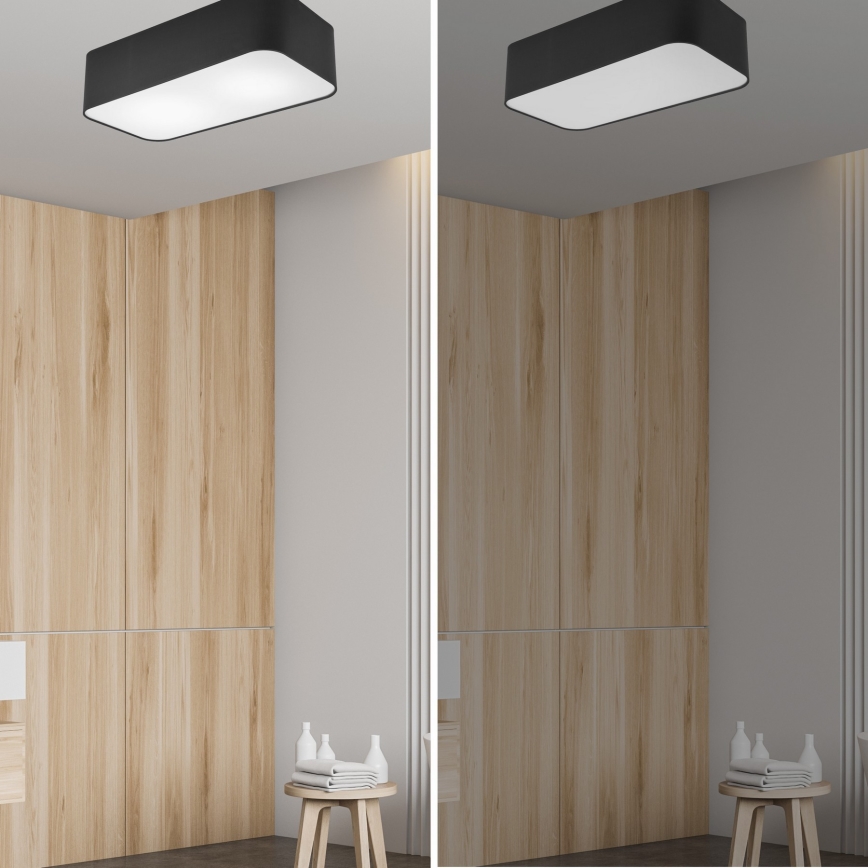 Lampa sufitowa SIRJA SQUARE 2xE27/15W/230V czarna