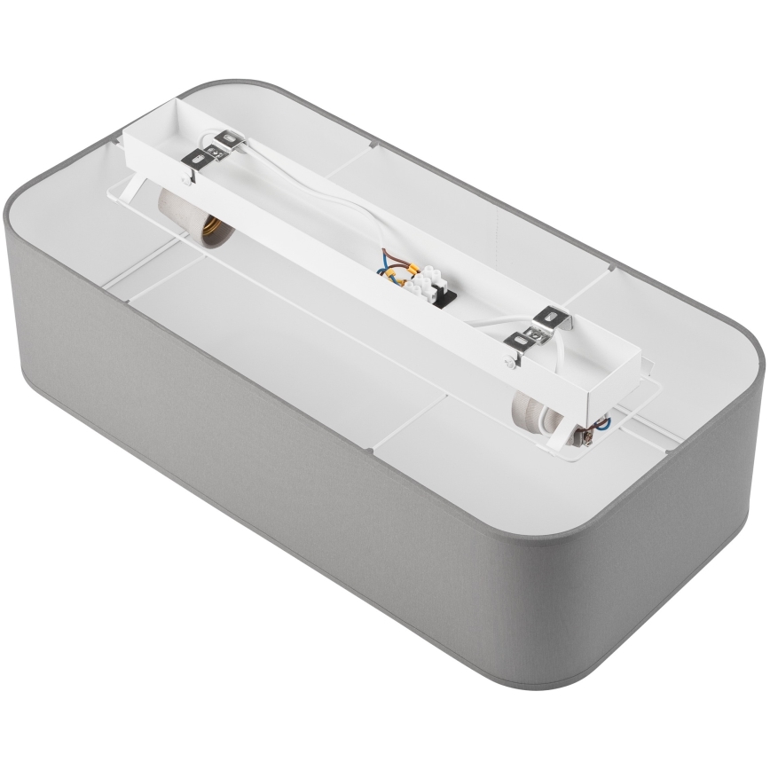 Lampa sufitowa SIRJA SQUARE 2xE27/15W/230V szara