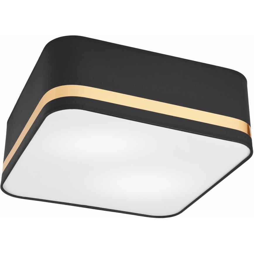 Lampa sufitowa SIRJA SQUARE 2xE27/60W/230V 35x35 cm czarna
