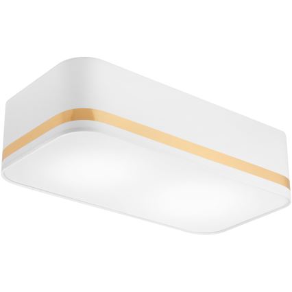 Lampa sufitowa SIRJA SQUARE STRIPE 2xE27/15W/230V biała/złota