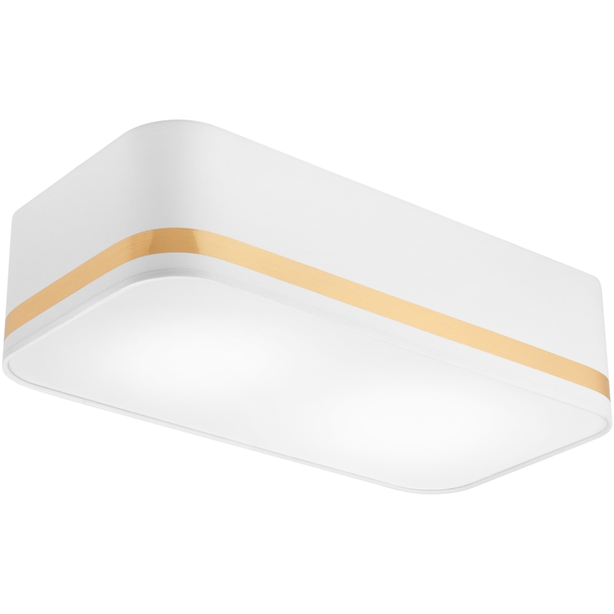 Lampa sufitowa SIRJA SQUARE STRIPE 2xE27/15W/230V biała/złota