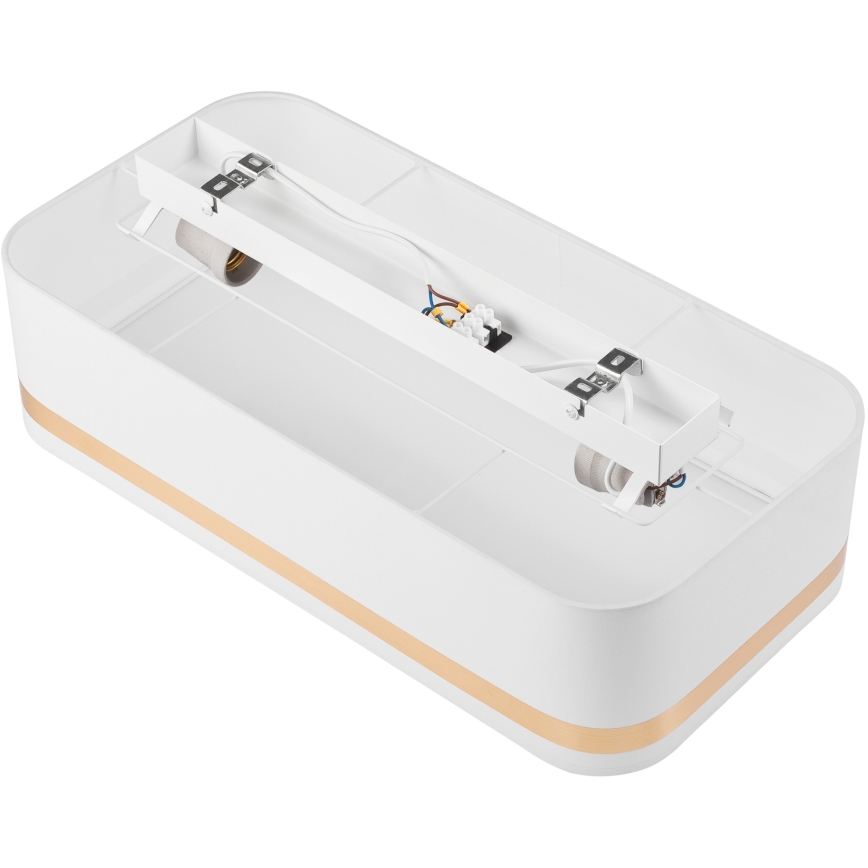 Lampa sufitowa SIRJA SQUARE STRIPE 2xE27/15W/230V biała/złota