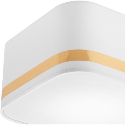 Lampa sufitowa SIRJA SQUARE STRIPE 2xE27/15W/230V biała/złota