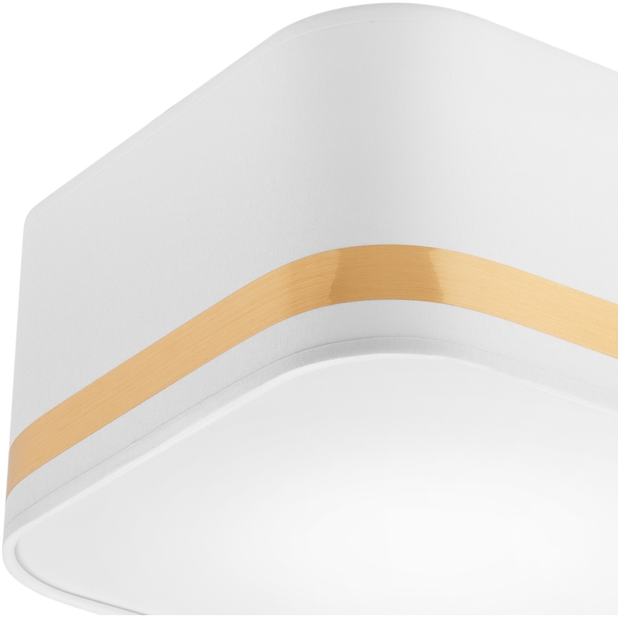 Lampa sufitowa SIRJA SQUARE STRIPE 2xE27/15W/230V biała/złota