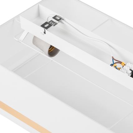 Lampa sufitowa SIRJA SQUARE STRIPE 2xE27/15W/230V biała/złota