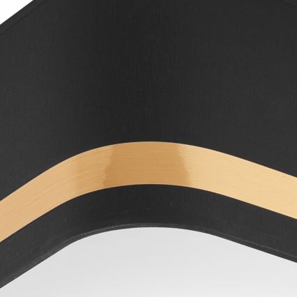 Lampa sufitowa SIRJA SQUARE STRIPE 2xE27/15W/230V czarna/złota