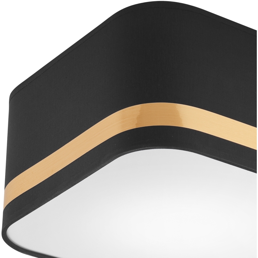 Lampa sufitowa SIRJA SQUARE STRIPE 2xE27/15W/230V czarna/złota