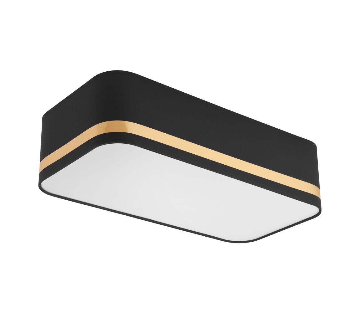 Lampa sufitowa SIRJA SQUARE STRIPE 2xE27/15W/230V czarna/złota