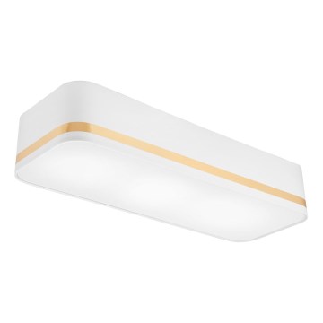 Lampa sufitowa SIRJA SQUARE STRIPE 3xE27/15W/230V biała/złota