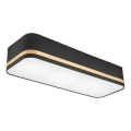 Lampa sufitowa SIRJA SQUARE STRIPE 3xE27/15W/230V czarna/złota