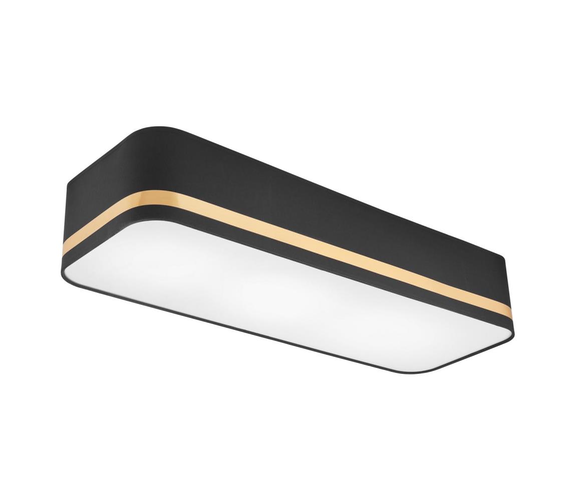Lampa sufitowa SIRJA SQUARE STRIPE 3xE27/15W/230V czarna/złota