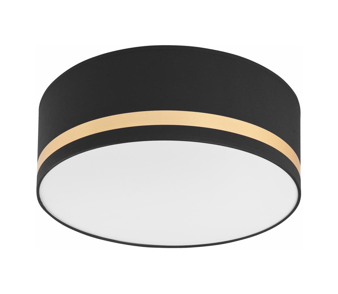 Lampa sufitowa SIRJA STRIPE 2xE27/15W/230V śr. 35 cm czarna