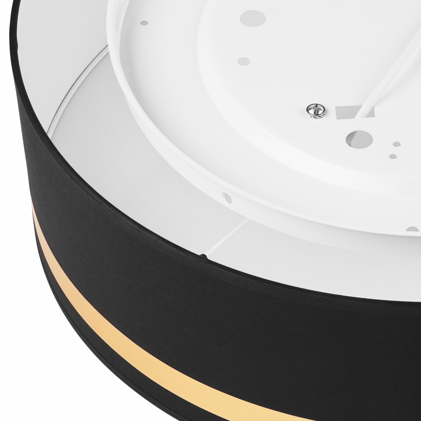 Lampa sufitowa SIRJA STRIPE 4xE27/15W/230V śr. 45 cm czarna