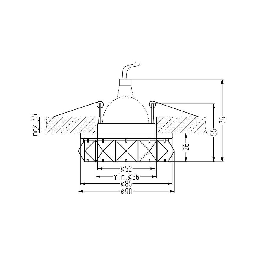 Lampa sufitowa SK-83 MR16 1xGU5,3/50W/12V