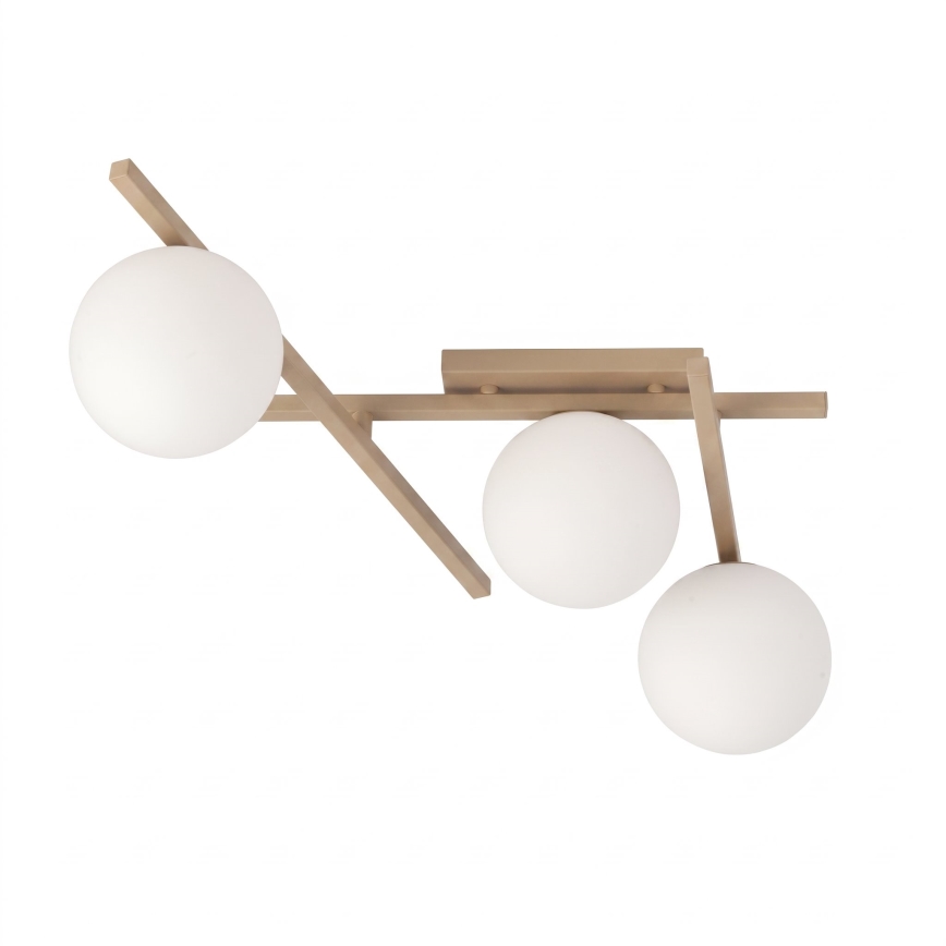 Lampa sufitowa SMART 3xE14/10W/230V beżowa/biała