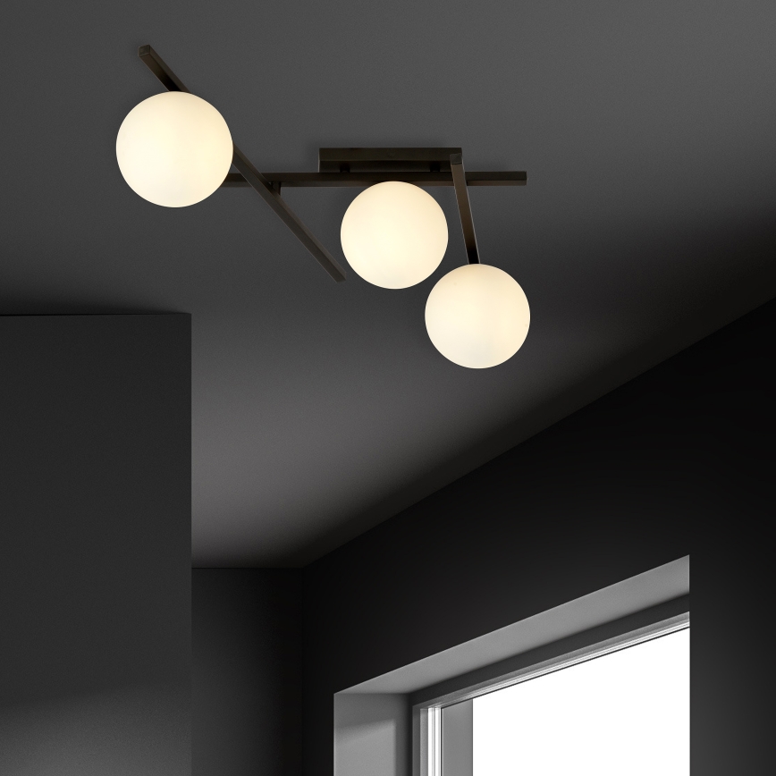 Lampa sufitowa SMART 3xE14/10W/230V czarna/biała