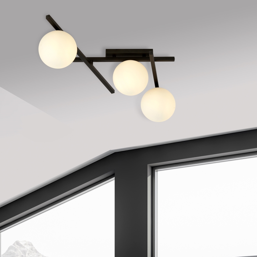 Lampa sufitowa SMART 3xE14/10W/230V czarna/biała
