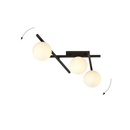 Lampa sufitowa SMART 3xE14/10W/230V czarna/biała