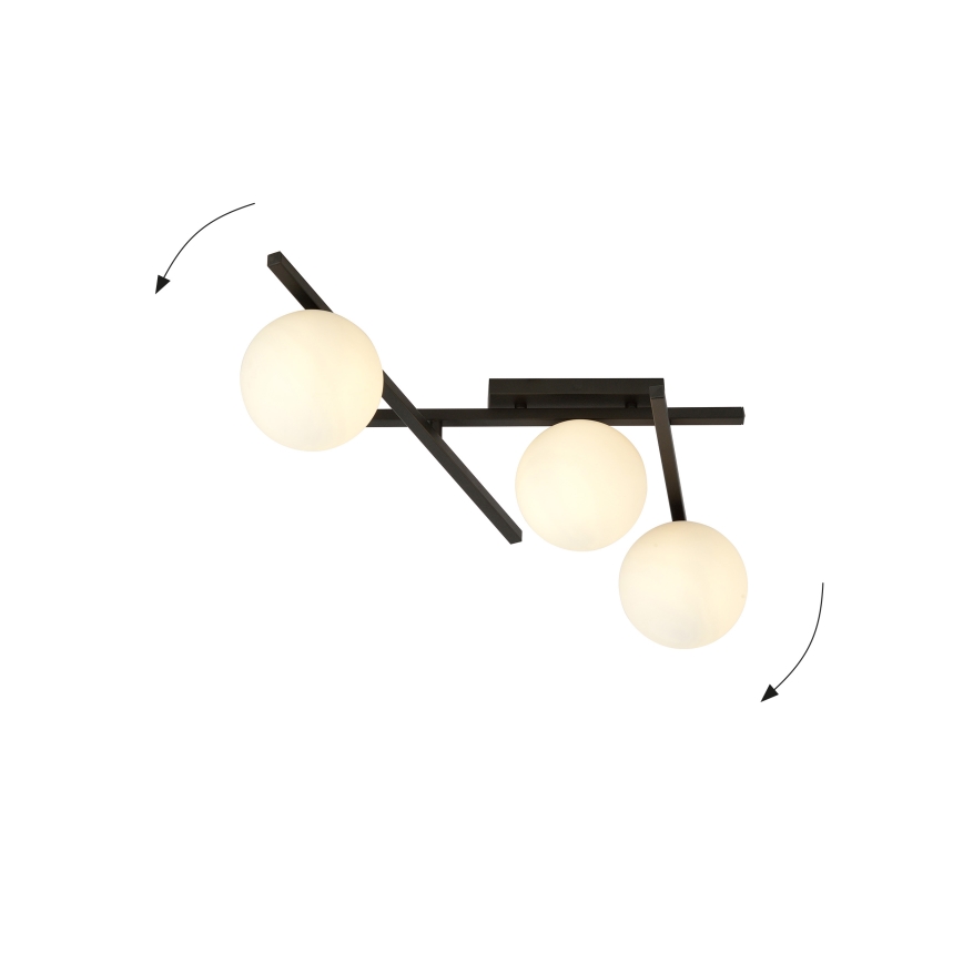 Lampa sufitowa SMART 3xE14/10W/230V czarna/biała