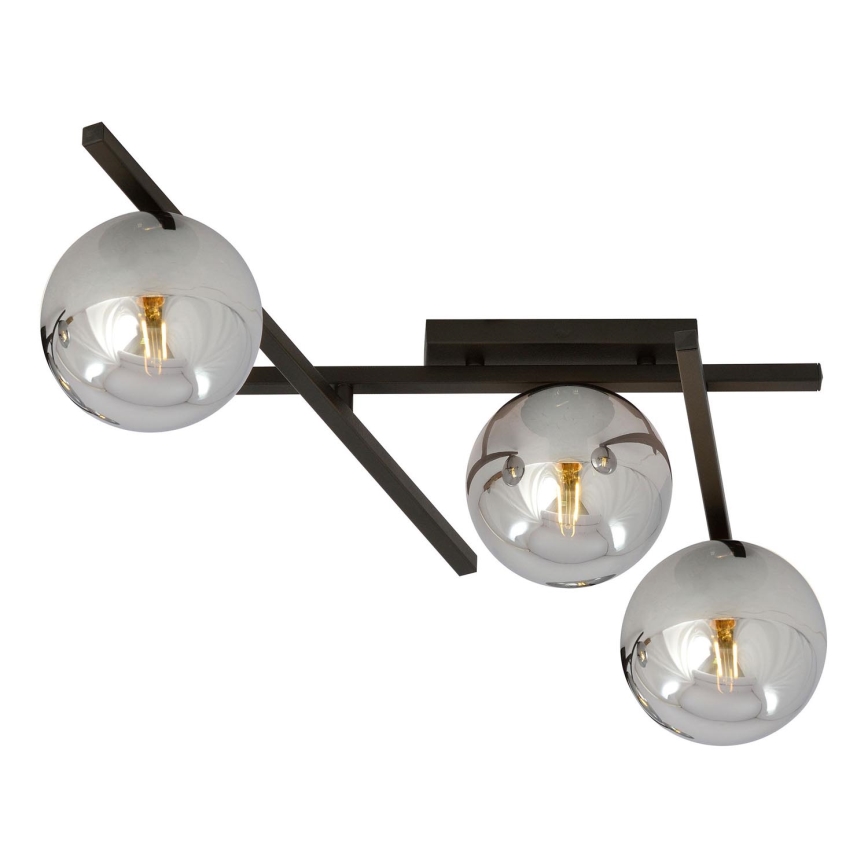 Lampa sufitowa SMART 3xE14/10W/230V czarna/szara