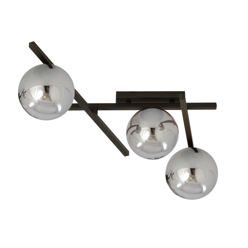 Lampa sufitowa SMART 3xE14/10W/230V czarna/szara