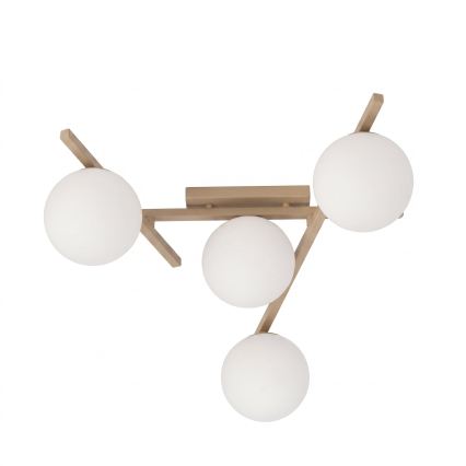 Lampa sufitowa SMART 4xE14/10W/230V beżowy/biały