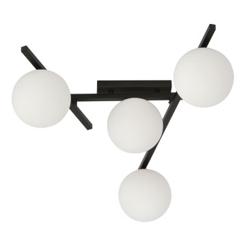 Lampa sufitowa SMART 4xE14/10W/230V czarna/biała